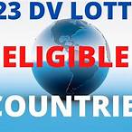 eligible countries for dv lottery 2023